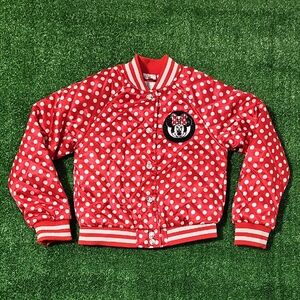 Disney Minnie Mouse Quilted Jacket With Polka Dots Girls 5/6
